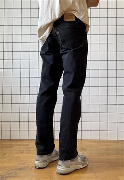 Vintage LEVIS Jeans Denim Pants 80s Orange Tab / Black