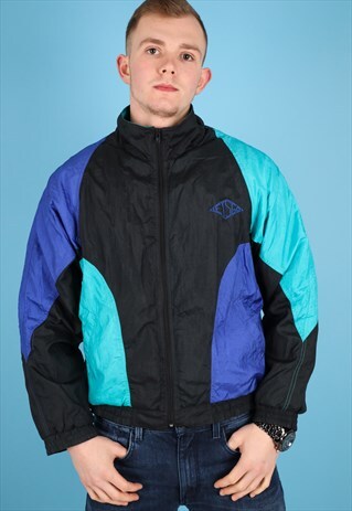 VINTAGE SHELL JACKET IN MULTICOLOUR NJ491