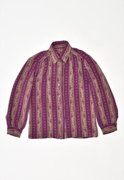 Vintage 90's Shirt Stripes Purple