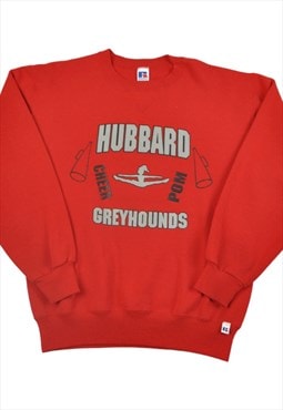 Vintage Athletic Hubbard Greyhounds Sweatshirt Red Medium