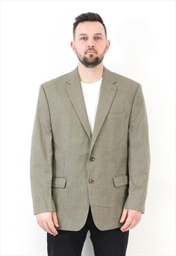 Blazer Tweed Jacket Made in Canada Wool Suit EU 56 Coat