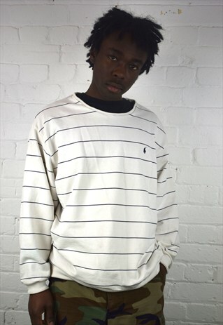 VINTAGE 90'S RALPH LAUREN STRIPED JUMPER