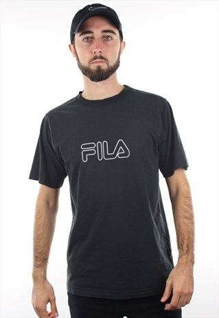 VINTAGE FILA SPELL OUT T SHIRT