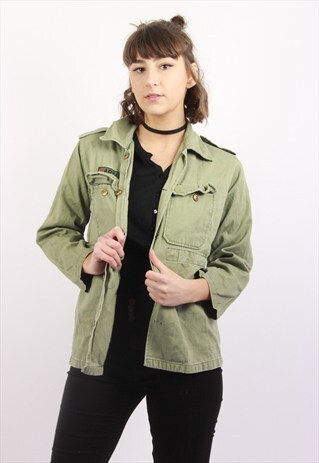 VINTAGE ARMY SHIRT JACKET