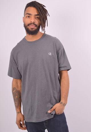 VINTAGE CHAMPION T-SHIRT TOP GREY