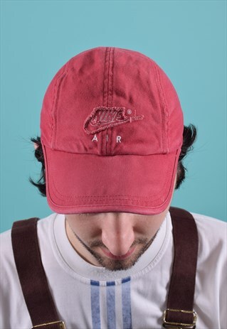 VINTAGE NIKE AIR FADED RED CAP