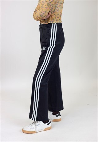 VINTAGE 90S ADIDAS BLACK TRACKSUIT BOTTOMS