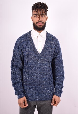 VALENTINO MENS VINTAGE JUMPER SWEATER MEDIUM MULTI 90'S