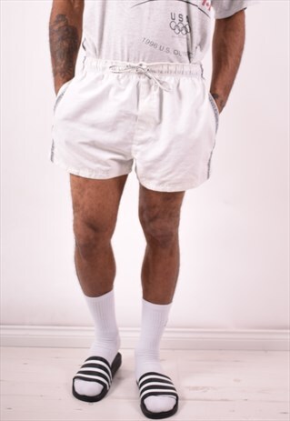 CALVIN KLEIN MENS VINTAGE SHORTS LARGE WHITE 90S