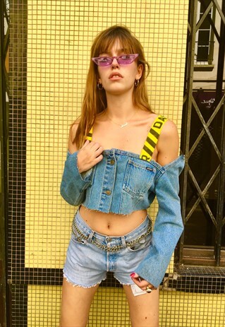 DANGER DENIM TOP