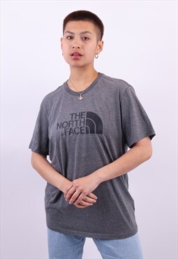 Vintage The North Face Logo T-Shirt in Grey