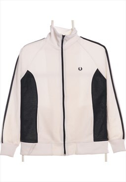 Vintage 90's Fred Perry Sweatshirt Zip Up White F17Women's S