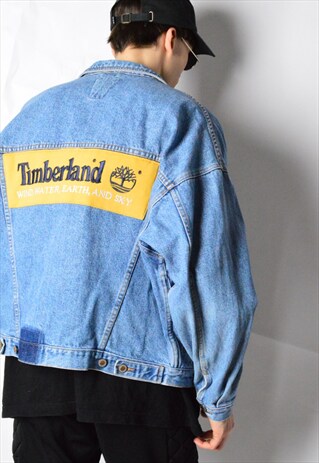 KALEIDOO REWORKED VINTAGE 90S TIMBERLAND DENIM JACKET