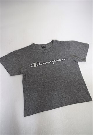 VINTAGE 90S CHAMPION GREY MARLE T-SHIRT