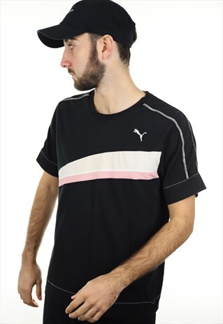 VINTAGE PUMA T SHIRT BLACK