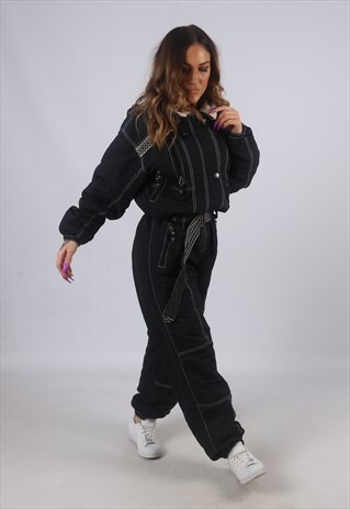 VINTAGE ONLINE FULL SKI SUIT SNOW SPORTS UK 12 - 14 (K2N)