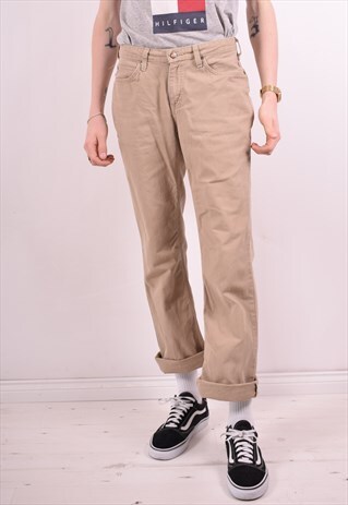 CARHARTT MENS VINTAGE JEANS W28 L30 BEIGE 90S