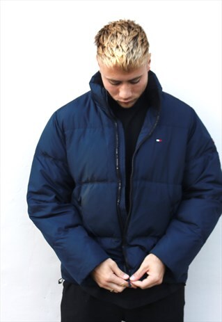 NAVY TOMMY HILFIGER COLD STOP PUFFER JACKET