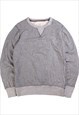 Vintage  Uniqlo Sweatshirt Crewneck Plain Heavyweight Grey