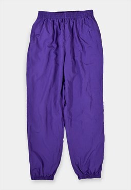 Vintage Reebok Tracksuit Bottoms Logo Purple