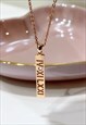 PERSONALISED ROMAN NUMERAL CUBIC ZIRCONIA SILVER NECKLACE