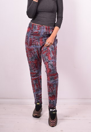ELLESSE WOMENS VINTAGE TROUSERS W28 L28 MULTI 90'S