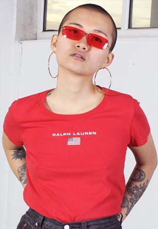 VINTAGE RALPH LAUREN RED TEE