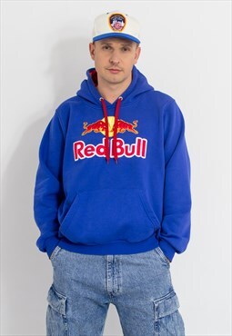 Vintage Red Bull hoodie in blue sweatshirt size L/XL