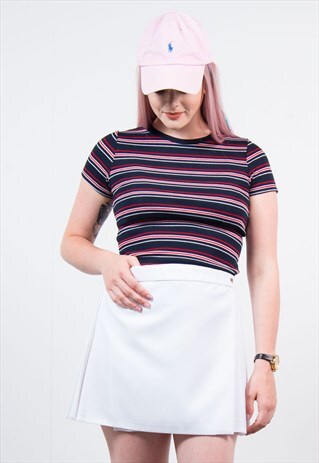 VINTAGE PLEATED WHITE TENNIS SKIRT