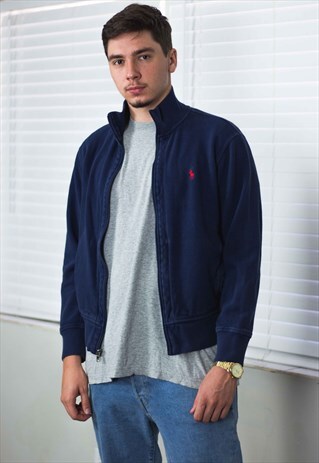 VINTAGE POLO RALPH LAUREN JACKET LOGO 90S L 21.7