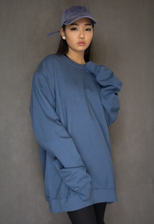OVERSIZED INDIGO BLUE JUMPER