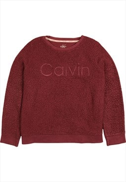Vintage 90's Calvin Klein Jumper / Sweater Crewneck Burgundy