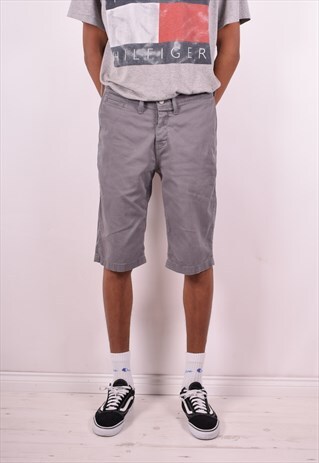 LEVI'S MENS VINTAGE DENIM SHORTS W34 GREY 90S