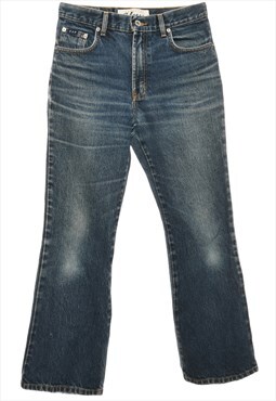 Zip Front Flared Jeans - W30