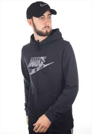 VINTAGE NIKE CAMO SPELL OUT HOODIE SWEATSHIRT