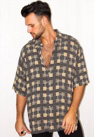 VINTAGE OVERSIZED ABSTRACT PRINT SHIRT