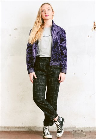 VINTAGE 80S CRUSHED VELVET JACKET