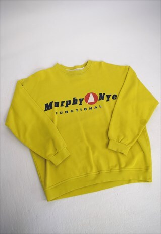 VINTAGE 90S MURPHY NYE YELLOW SWEATSHIRT