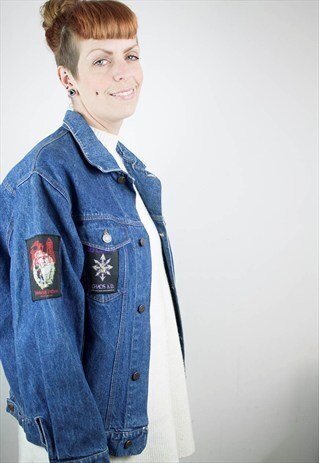 VINTAGE LEVIS CUSTOM MACHINEHEAD/ROCK PATCH TRUCKER JACKET