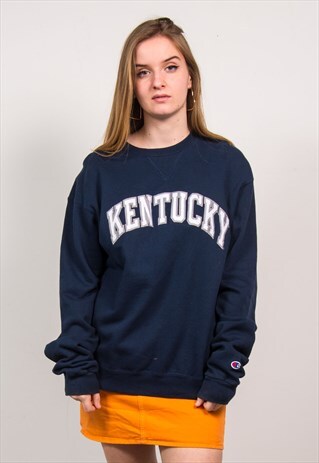 CHAMPION VINTAGE 90'S NAVY BLUE KENTUCKY SWEATSHIRT