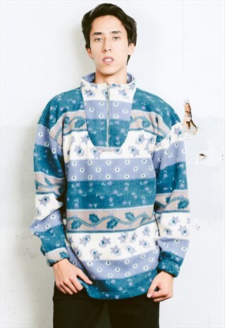 VINTAGE AZTEC FLEECE SWEATSHIRT