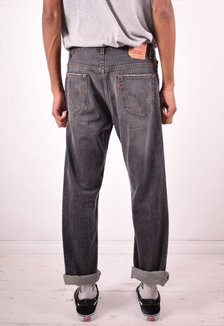 LEVI'S 559 MENS VINTAGE JEANS W34 L34 BLACK 90S