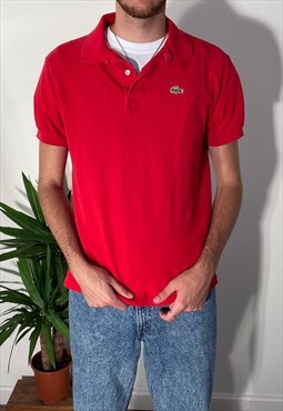 Vintage red lacoste polo shirt