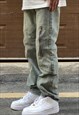 BLUE WASHED CARGO DENIM JEANS PANTS TROUSERS 