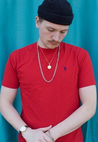 VINTAGE RED RALPH LAUREN T SHIRT