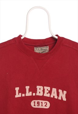 L.L.Bean 90's Spellout Crewneck Sweatshirt XLarge Burgundy R