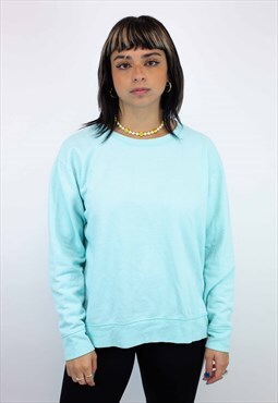 Vintage Colour Block Sweatshirt In Blue