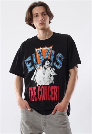 1998 VINTAGE MENS ELVIS PRESLEY TOUR BAND TEE T SHIRT