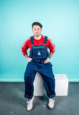 VINTAGE LIBERTY DUNGAREES IN BLUE DENIM