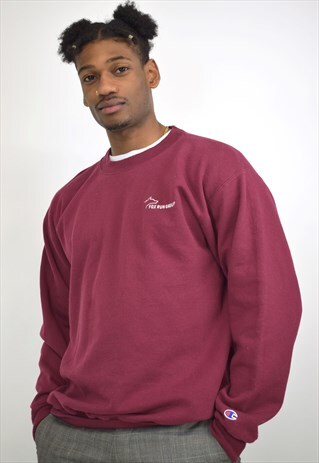 VINTAGE 90S CHAMPION MAROON 'FOX RUN GROUP' SWEATSHIRT